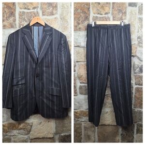 Etro Wool Striped Suit Set